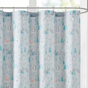 NWT Marmalade 72x72” Winter Wonderland Animals Forest Fabric Shower Curtain